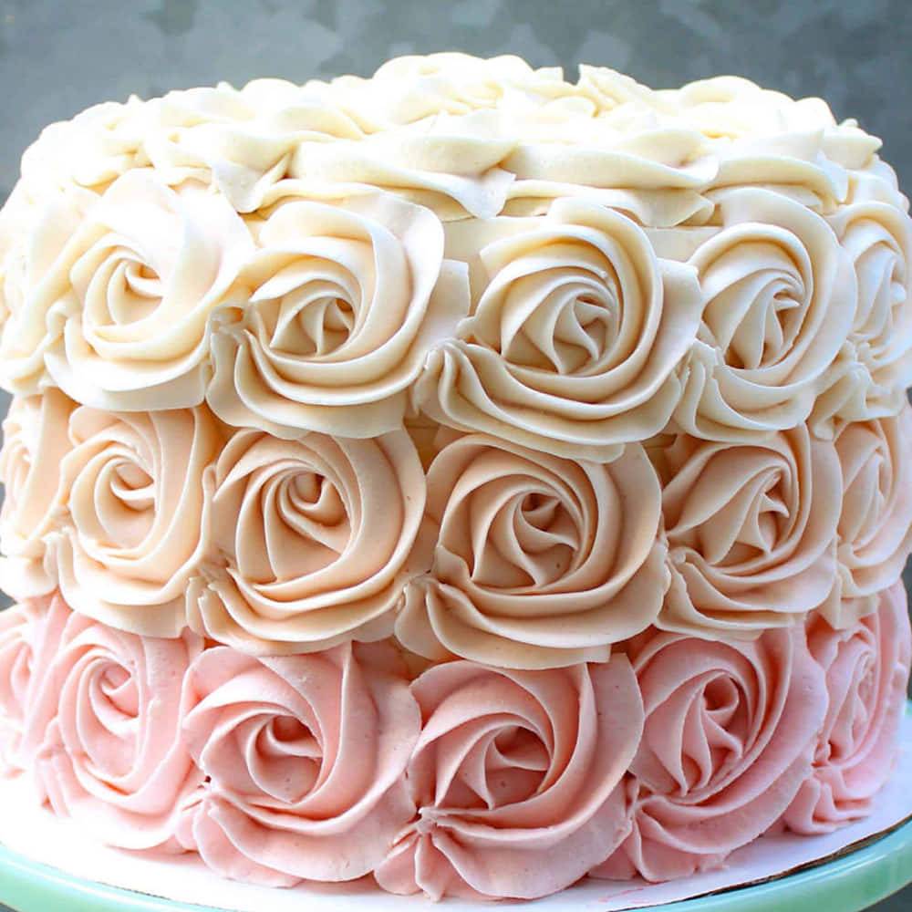 Heavenly Rose Cake - Cakes, Flowers, Bookey and Gifts